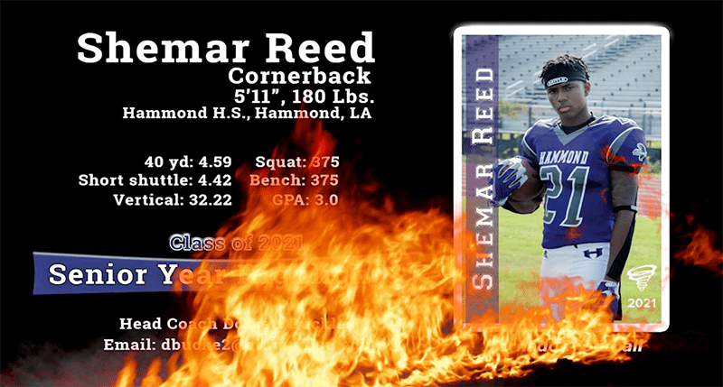 Shemar Reed: Class of 2021 DB is just heating up