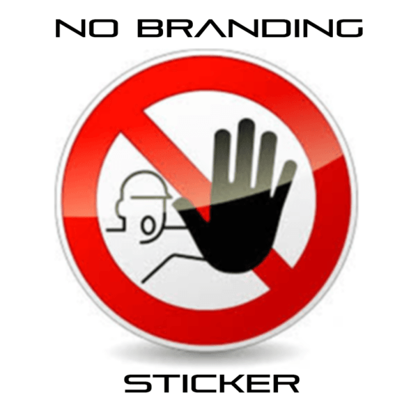 No Branding Sticker